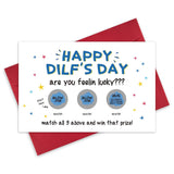 Rude Scratch Off Father'S Day Card For Husband, Funny Dilf Card For Him, Naughty Valentine'S Day Card