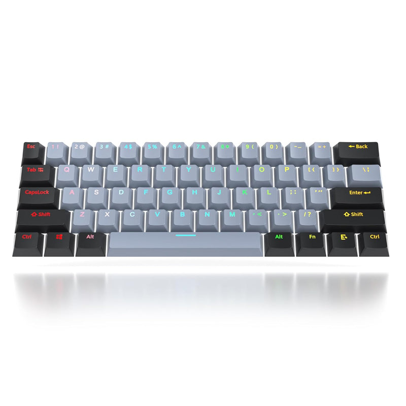 61-Keys Pbt 60% Keycaps 60 Percent Shine-Through Oem Profile Keycaps Backlit U