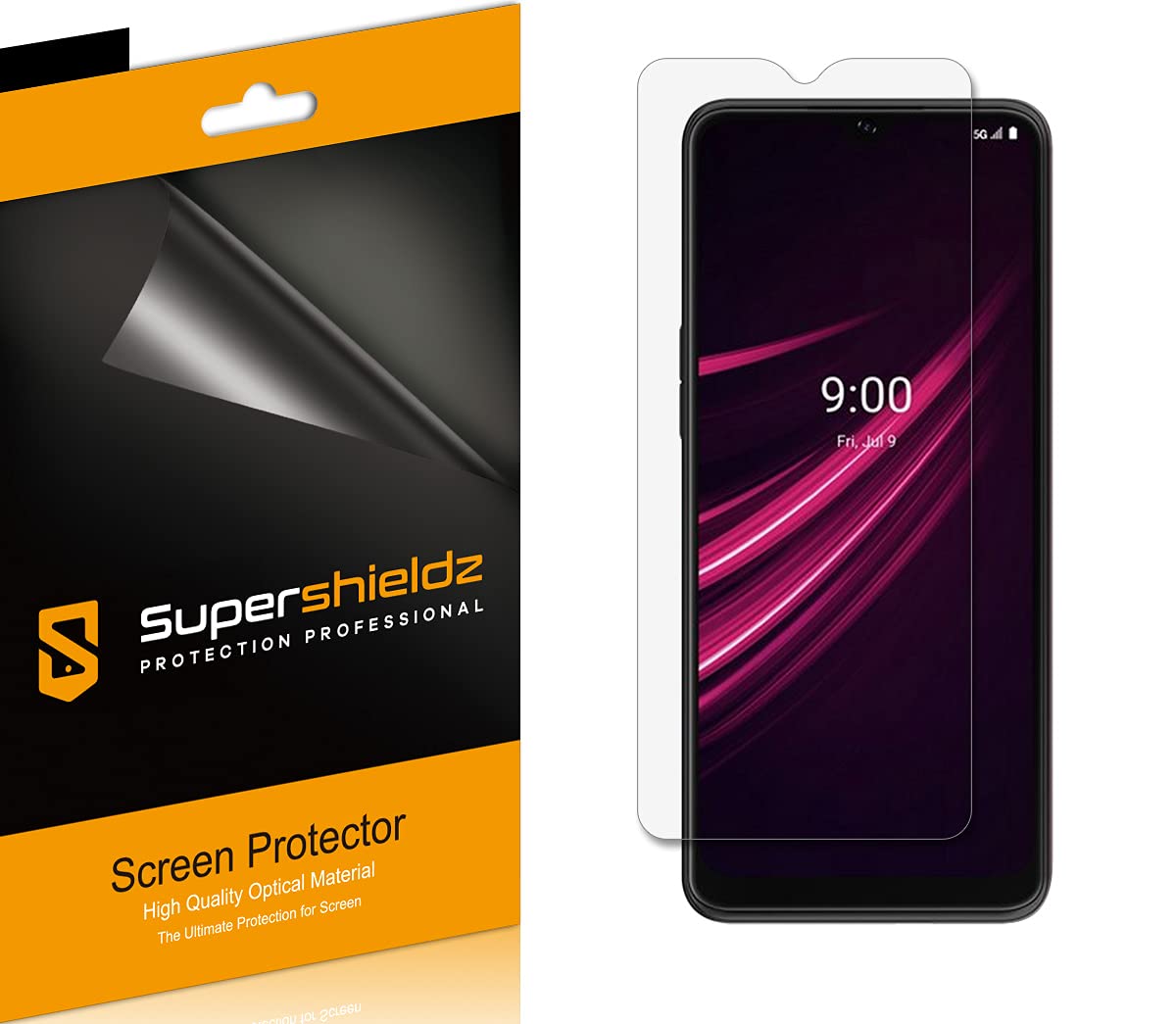(6 Pack) Designed for T-Mobile Revvl V+ 5G / Revvl V Plus 5G Screen Protector, High Definition Clear Shield (PET)