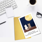 Cats Valentines Day Card For Him Her, Romantic Valentines Day Gifts For Husband Wife Boyfriend Girlfriend, Anniversary Card For Cat Lovers Couple