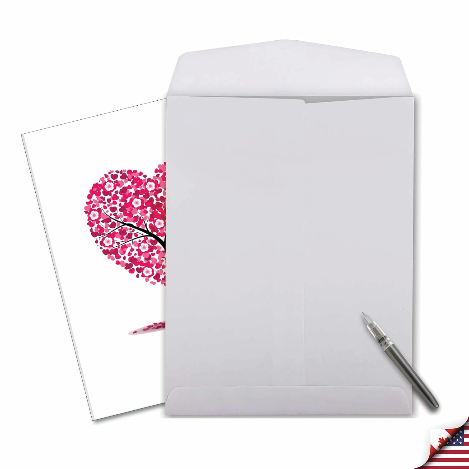 , Jumbo Valentine'S Day Card (8.5 X 11 Inch) - Vday Greeting Card For Valentines - Love Trees J3185Avdg