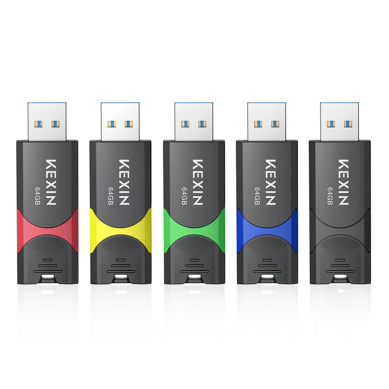 Flash Drive 64Gb Usb 3.0 Flash Drive 64 Gb Thumb Drive 5 Pack Memory Stick Usb