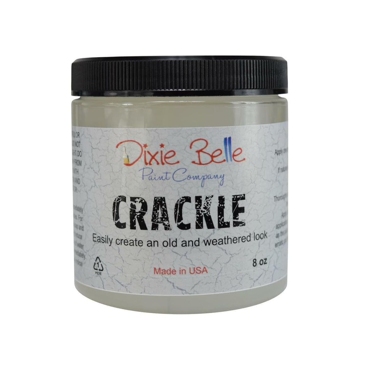 Dixie Belle Crackle | 8Oz | Clear Texture Paint For Diy Furniture Projects | Surface Technique Paint | Cracking Texture For Projects