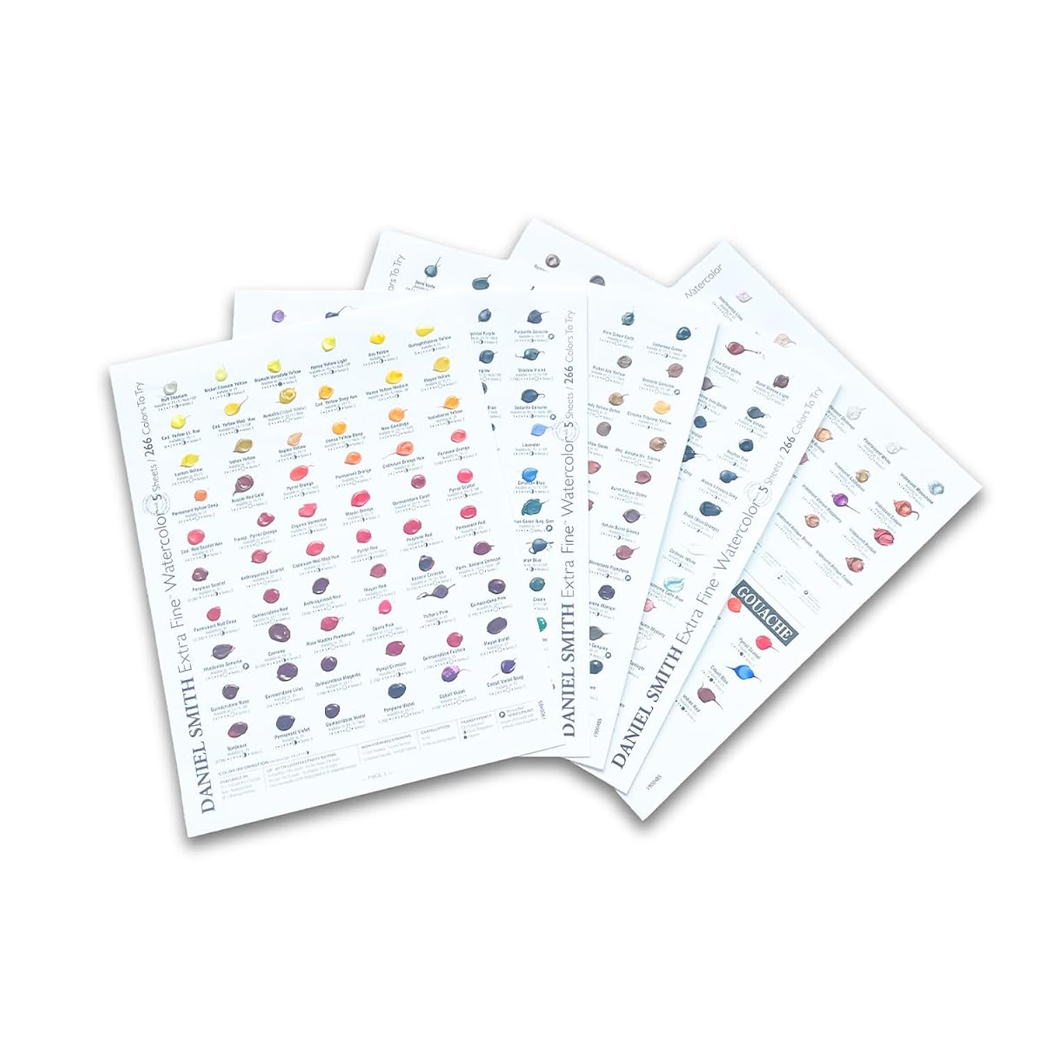 DANIEL SMITH Extra Fine Watercolor - 266 Watercolor and 22 Gouache Dot Card