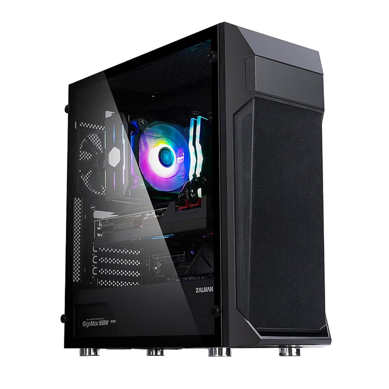 Z1 Plus Atx Mid-Tower - 120Mm X 3 Pre-Installed Fans - Odd Support - Metal Mes