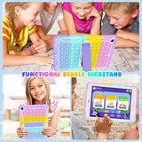 Ipad 5Th/6Th Generation Case Pink Purple For Kids Girls With Glass Screen Prot