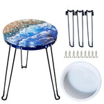Large Resin Molds, 14 Inch Round Silicone Molds With 3 Pcs Hairpin Legs, Epoxy Resin Casting Molds For Table, Round Stool, Big Tray, Clock, Resin Art, Gifts, Home Decoration