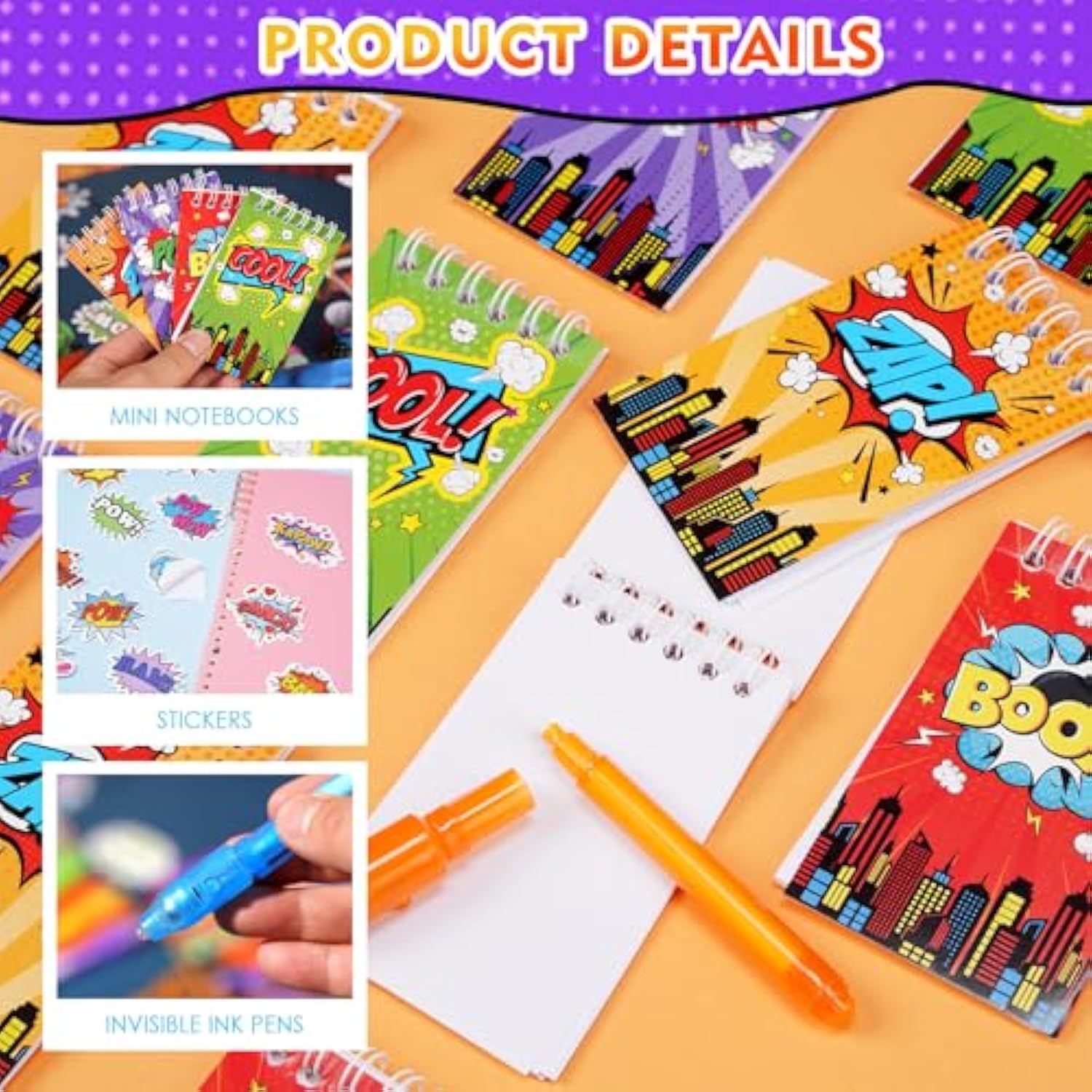 122 Pcs Hero Party Favors Birthday Party Decorations,Slap Bracelets,Stickers And Gift Bags Goodie Bag Stuffers Classroom Rewards Piñata Fillers For Kids Boys Theme Party Supplies
