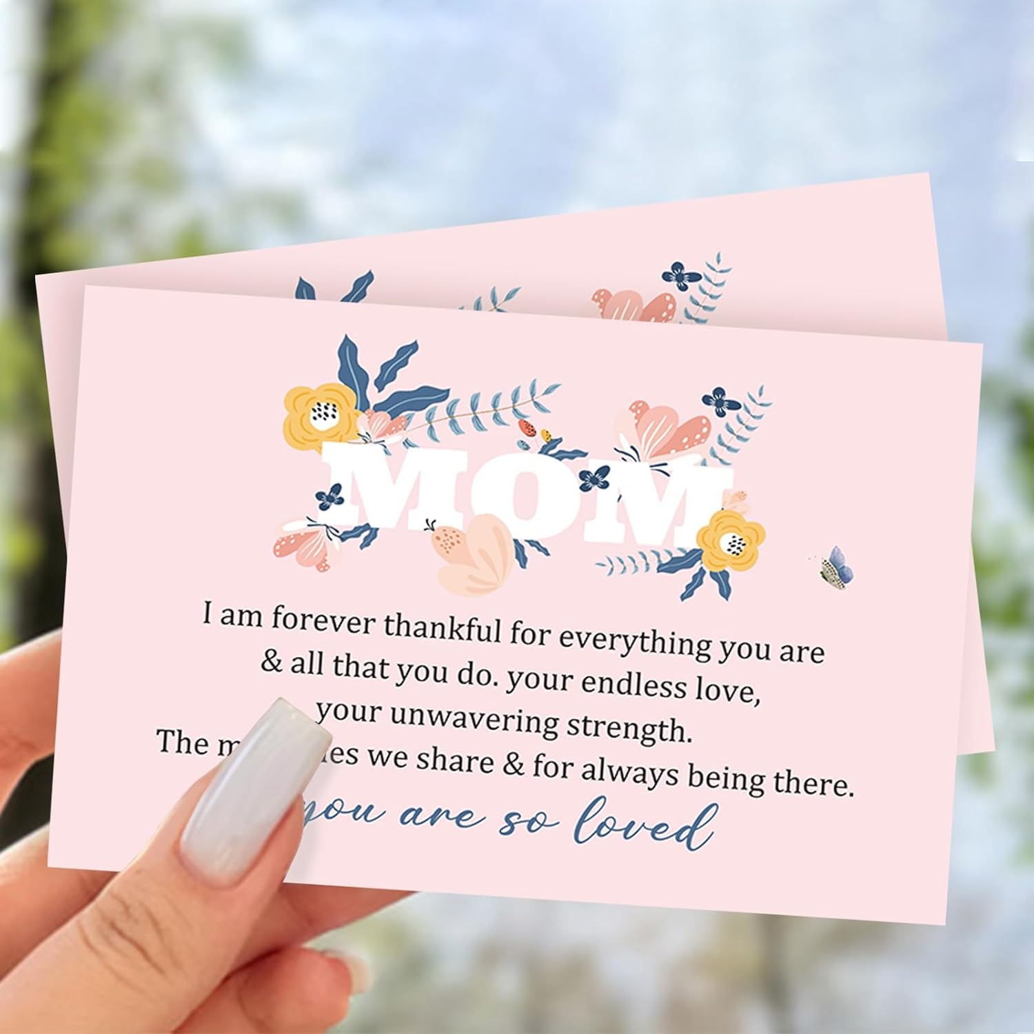 Sentimental Mother’S Day Card For Mom, Funny Love Card For Mother, Birthday Card From Daughter Son, I Am Forever Thankful For Everything You Are & All That You Do