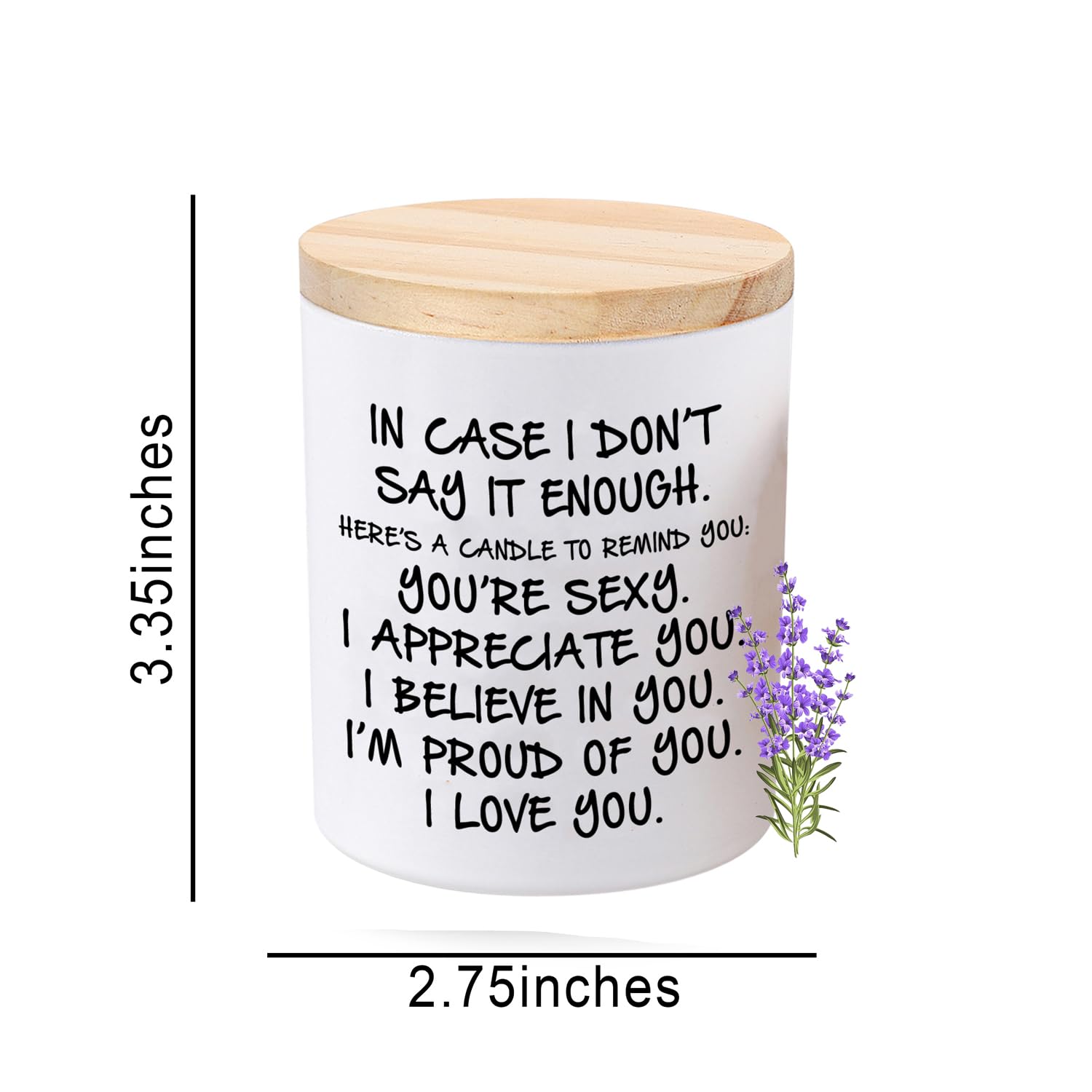 Candles Gifts For Her Funny Novelty Unique Valentines Mothers Day Anniversary Birthday Christmas Gifts For Girlfriend Wife Stocking Stuffers Lavender Scented Soy Candle