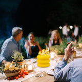 3-Wick Citronella Candle Outdoor Indoor, 18 Ounce Lemongrass Soy Wax Candle In Yellow Ceramic Tire-Shaped Jar For Home Garden Patio Yard Balcony And Summer Gift