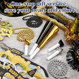 402pc 2026 New Year’s Eve Party Supplies for 100 Guests Hats Glasses Favors