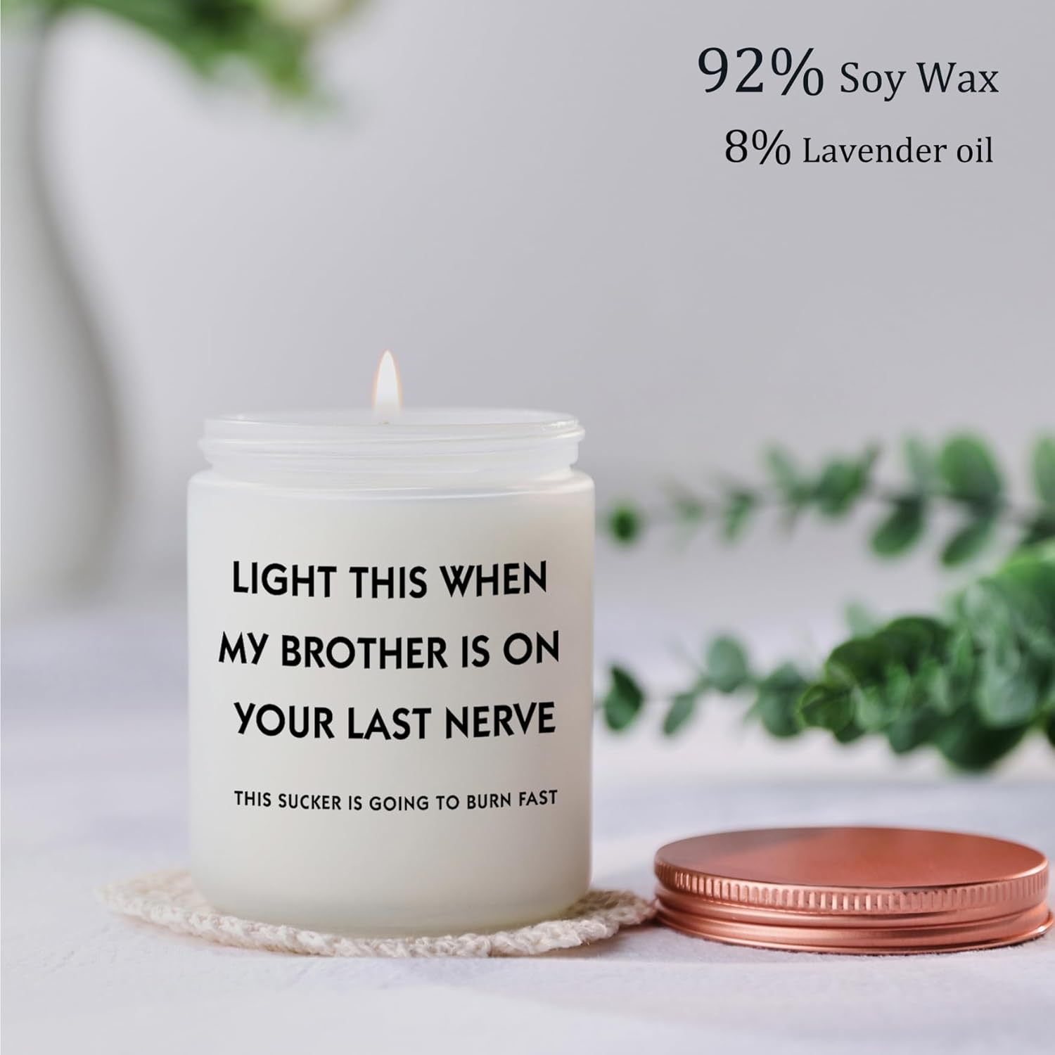 Sister In Law Gifts, Candle For Sister-In-Law Funny Christmas Gift - Birthday Mothers Day Future Sister In Law Wedding Presents Ideas Adult Lavender Candle