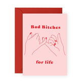 Friend Birthday Card Female - Best Friend Birthday Cards For Her - Sister Birthday Card - Friendship Gifts For Women - Comes With Stickers - Galentines Day Card