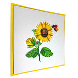 Handcrafted Quilling Sunflower Greeting Card For Mother'S Day, Father'S Day, Birthday, Anniversary, Beautiful And Unique Design, Blank Inside Ready To Gift, Includes Envelope