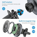 MagSafe Car Mount Charger, 15W Fast Wireless Charger for iPhone 15/14/13/12