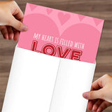 Large Valentine'S Day Greeting Card / 8.5" X 11" Large Greeting Card/Jumbo Hearts Valentine