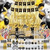 91-Piece 2026 New Year Party Set with Glasses, Headbands, Balloons, and Blowouts