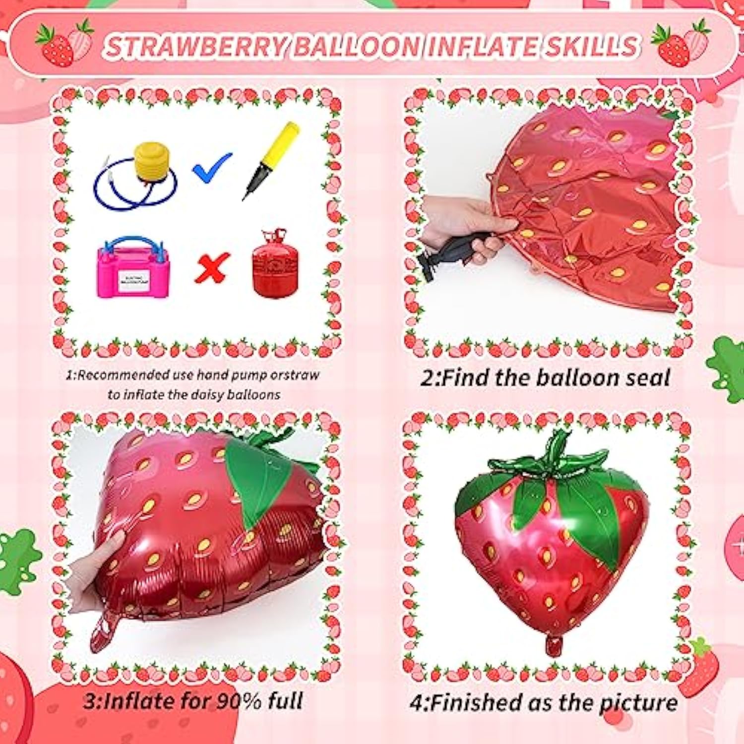 Strawberry Balloon Garland Arch Kit, Strawberry Birthday Party Decorat