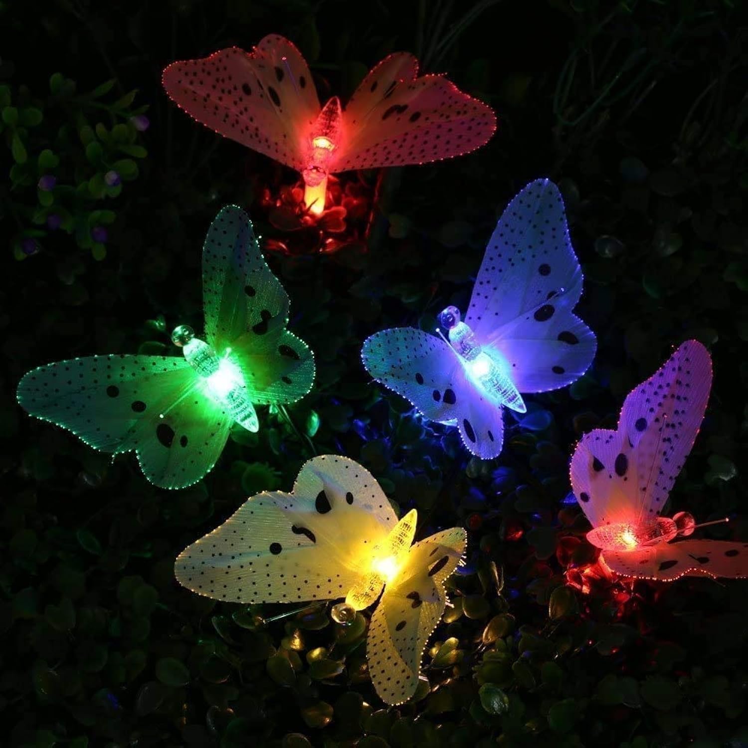 Led Fairy Lights Battery Operated String Lights, 7Ft 24 Led Waterproof Butterfly Decorations For Bedroom Christmas Party