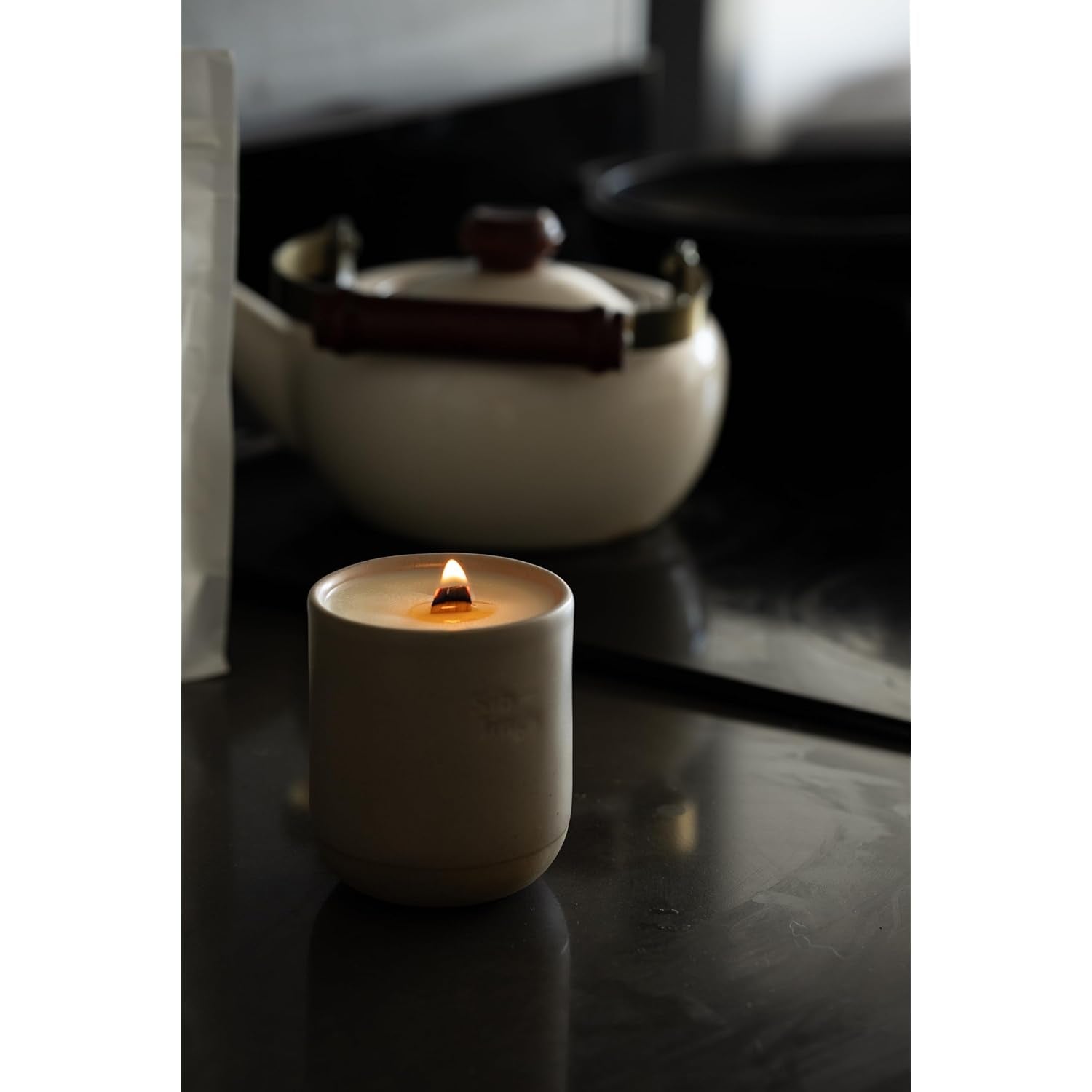 Siblings Forever Candle | Refillable Coconut-Soy Wax Candle With Wooden Wick | Scent Last Picked Pumpkin – Cashmere Woods, Cedarwood, Tonka Bean | Clean, Non-Toxic, Sustainable, 60 Hr Burn