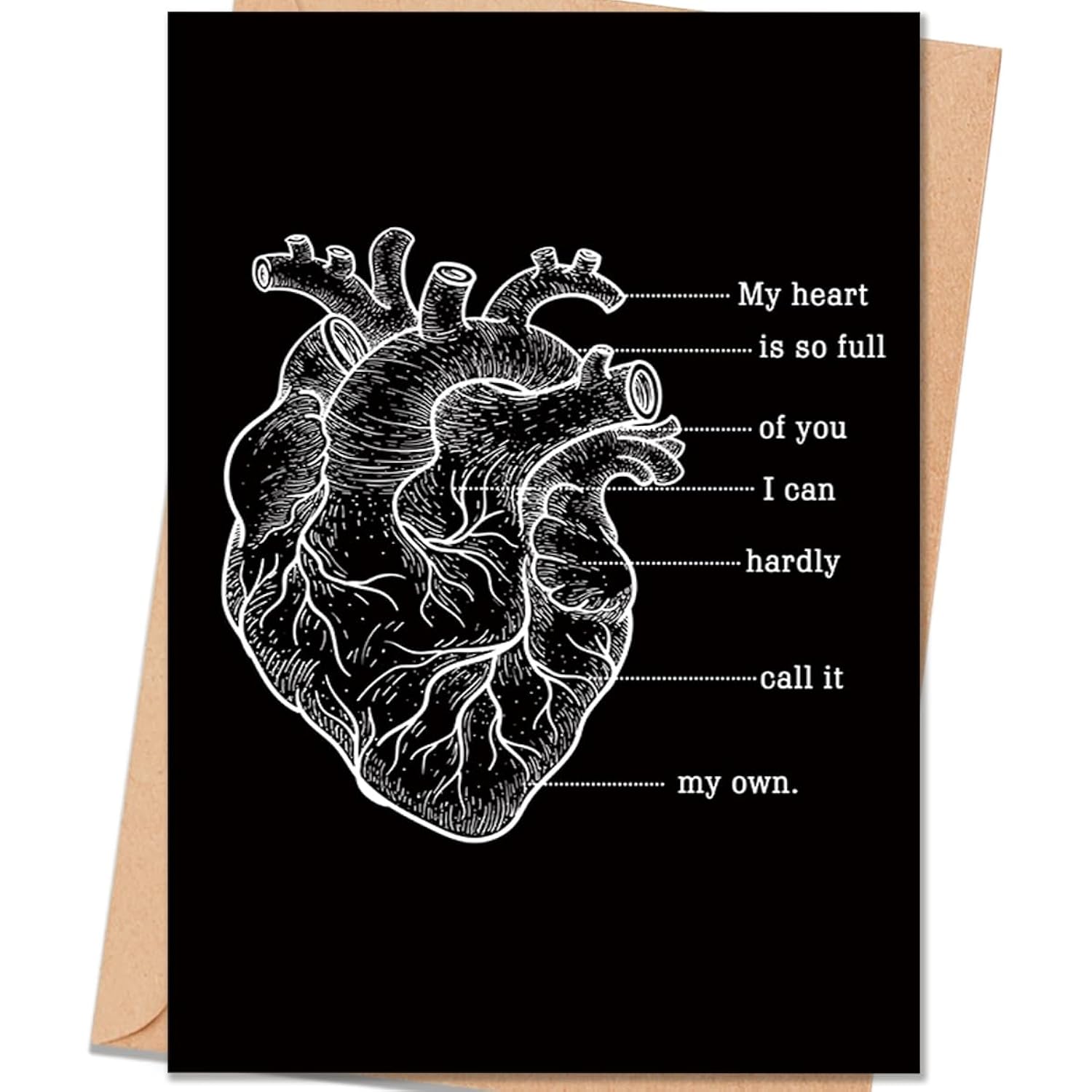 Gothic Anniversary Card Gift For Husband Wife, Romantic Birthday & Valentine’S Day Card For Men Women