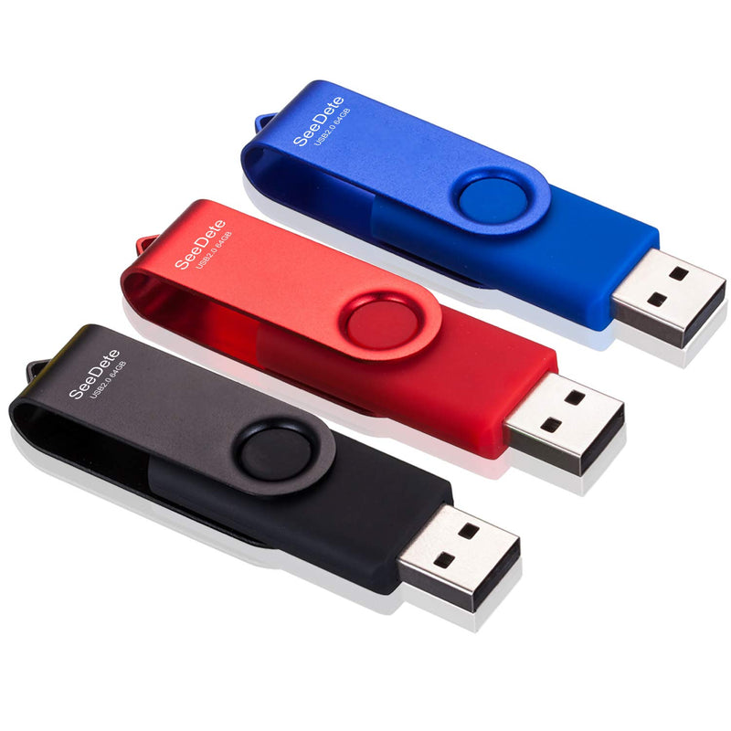 64Gb Usb Flash Drives, Usb Stick, Thumb Drive Rotated Design, Memory Stick Wit