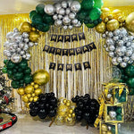 Custom Birthday Banner With Name, Make Your Own Happy Birthday Bunting For Bday Party, Black Sign With 26 A-Z Letter Banners 2 Set
