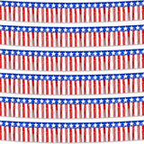 6 Pack 10 Feet Foil Fringe Garland Metallic Tinsel Streamers Banner Wall Hanging Backdrop Banner For Parade Floats, Thanksgiving, Christmas, Birthday, Halloween Party Decorations White Red Blue