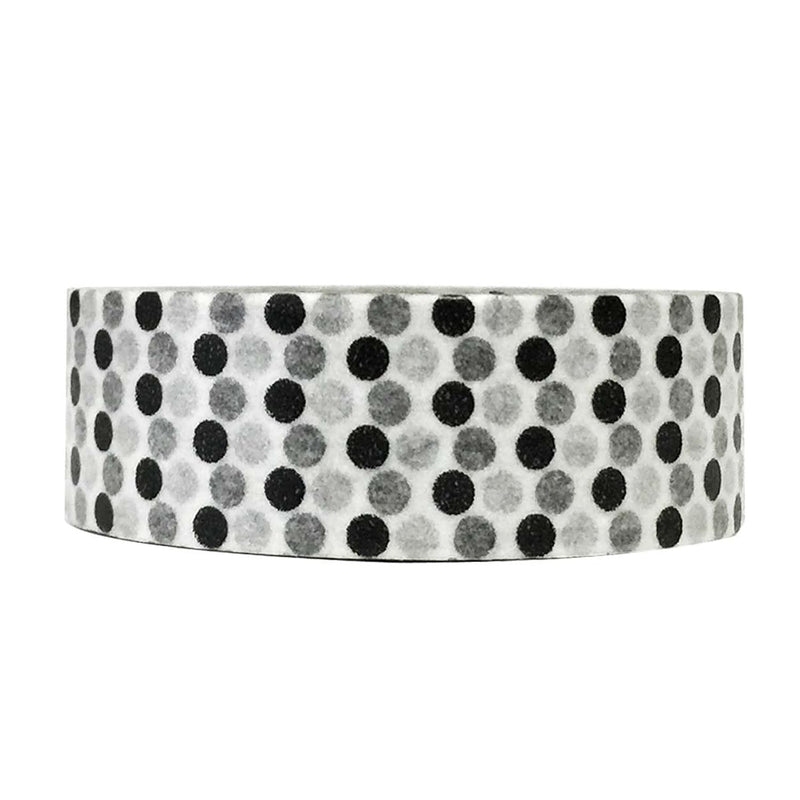 Decorative Washi Masking Tape, Black And White Spots