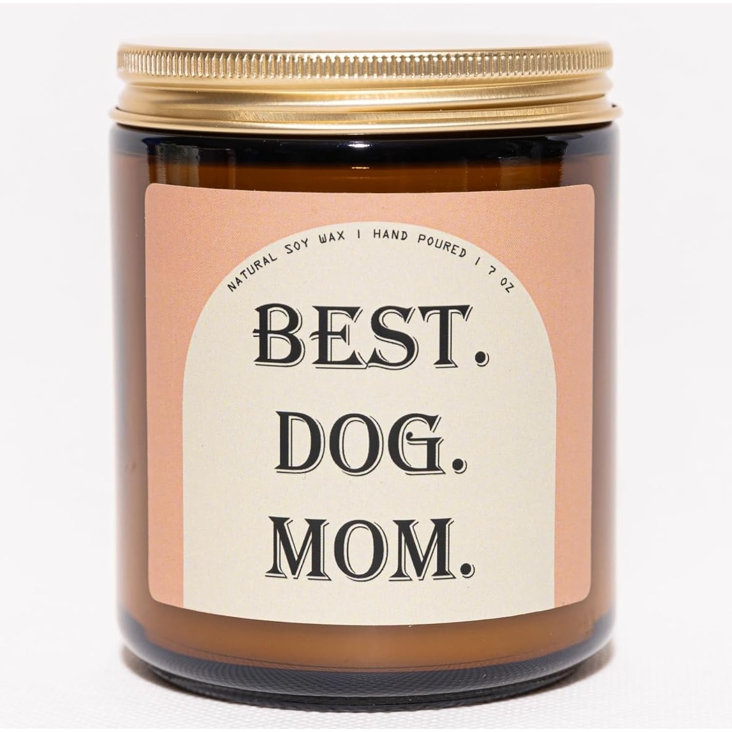 Best Dog Mom Candle, Dog Mom Gifts For Women - Lavender & Eucalyptus Soy Wax Scented Candle, 7Oz