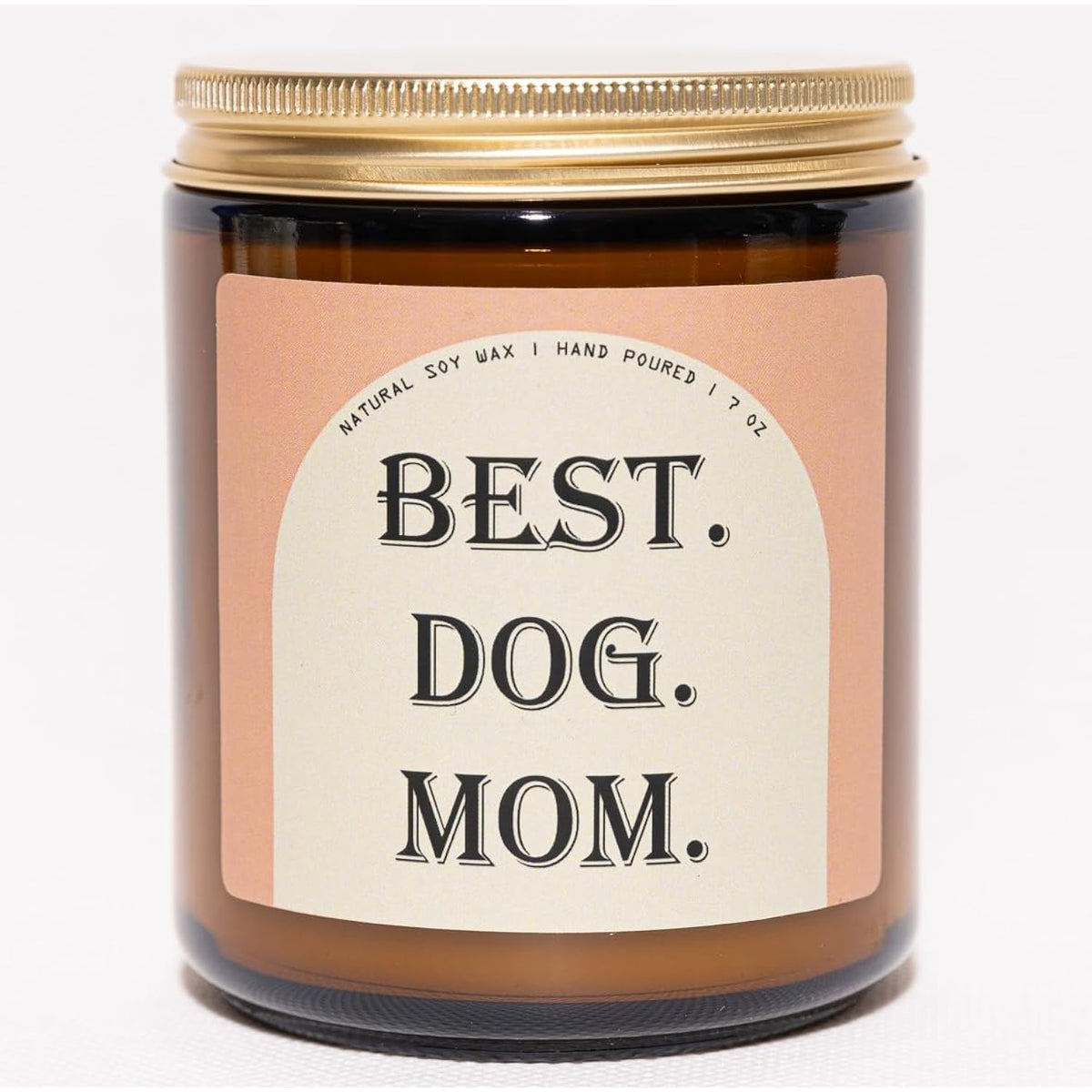 Best Dog Mom Candle, Dog Mom Gifts For Women - Lavender & Eucalyptus Soy Wax Scented Candle, 7Oz