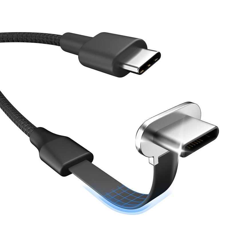 Usb C Charger Cable, 60W 3.3Ft Type C Charging Cable, Flat 90-Degree C-Port, H