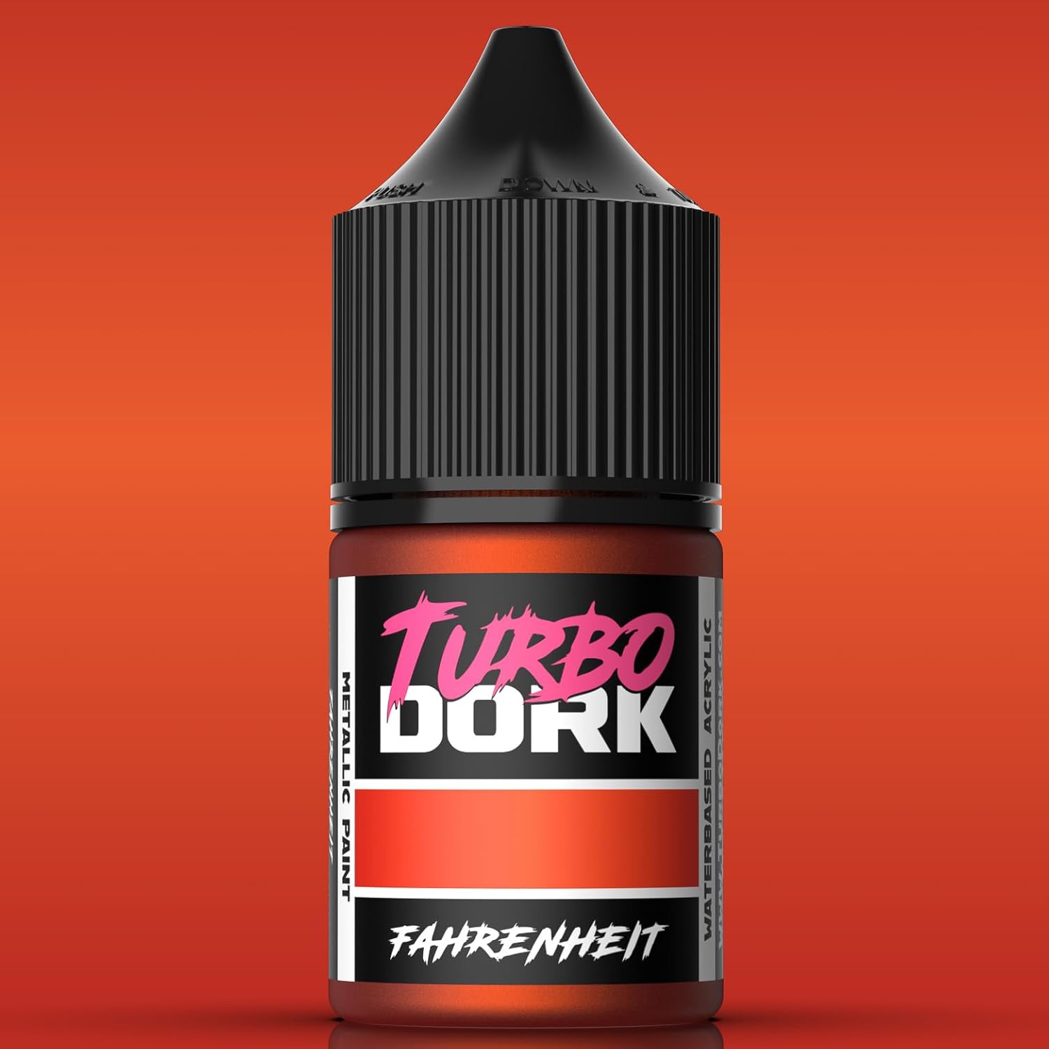 Fahrenheit Metallic Acrylic Paint 22Ml Bottle - Water-Based Non-Toxic Metallic Finish Paint