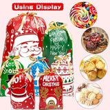 Christmas Drawstring Gift Bags 38Pcs Christmas Bags For Gifts With Drawstrings Large Drawstring Christmas Gift Bags Assorted Sizes Christmas Wrapping Bags Christmas Gift Bags With Drawstring 3 Sizes And 7 Designs