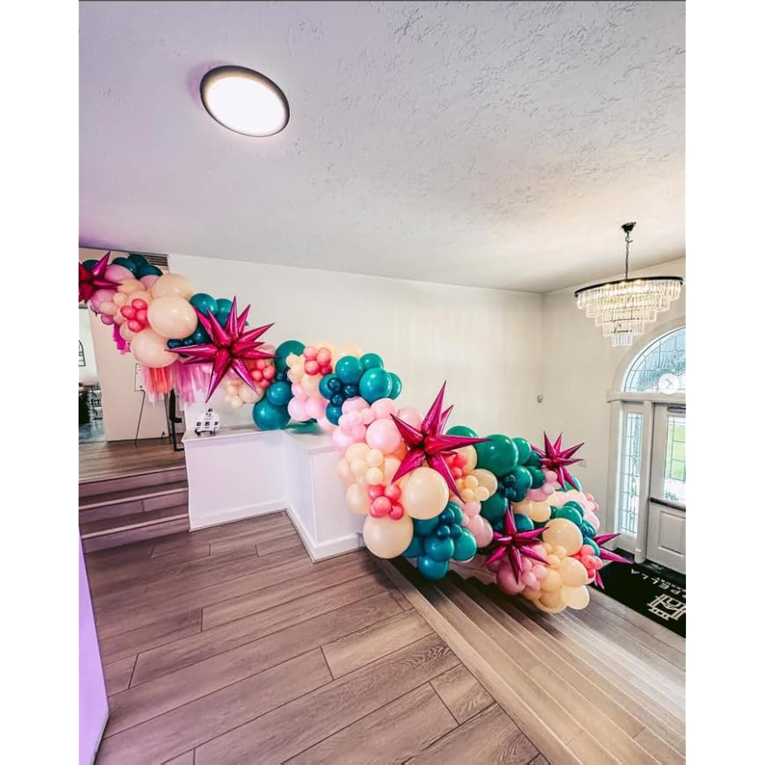 3Pcs 26Inch Babe Pink Star Foil Balloons.Babe Explosion Star Burst Star Balloon-Spike Cone Balloon For Birthday Party Decorations,Wedding,Bachelor Party