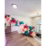 3pcs 26" Pink Starburst Foil Balloons – Spiked Star Balloons for Party & Event Decor