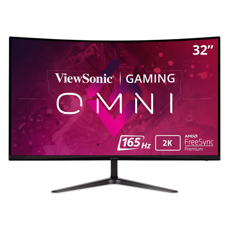 ViewSonic Omni VX3218C-2K 32 Inch Curved 1ms 1440p 165hz Gaming Monitor with F