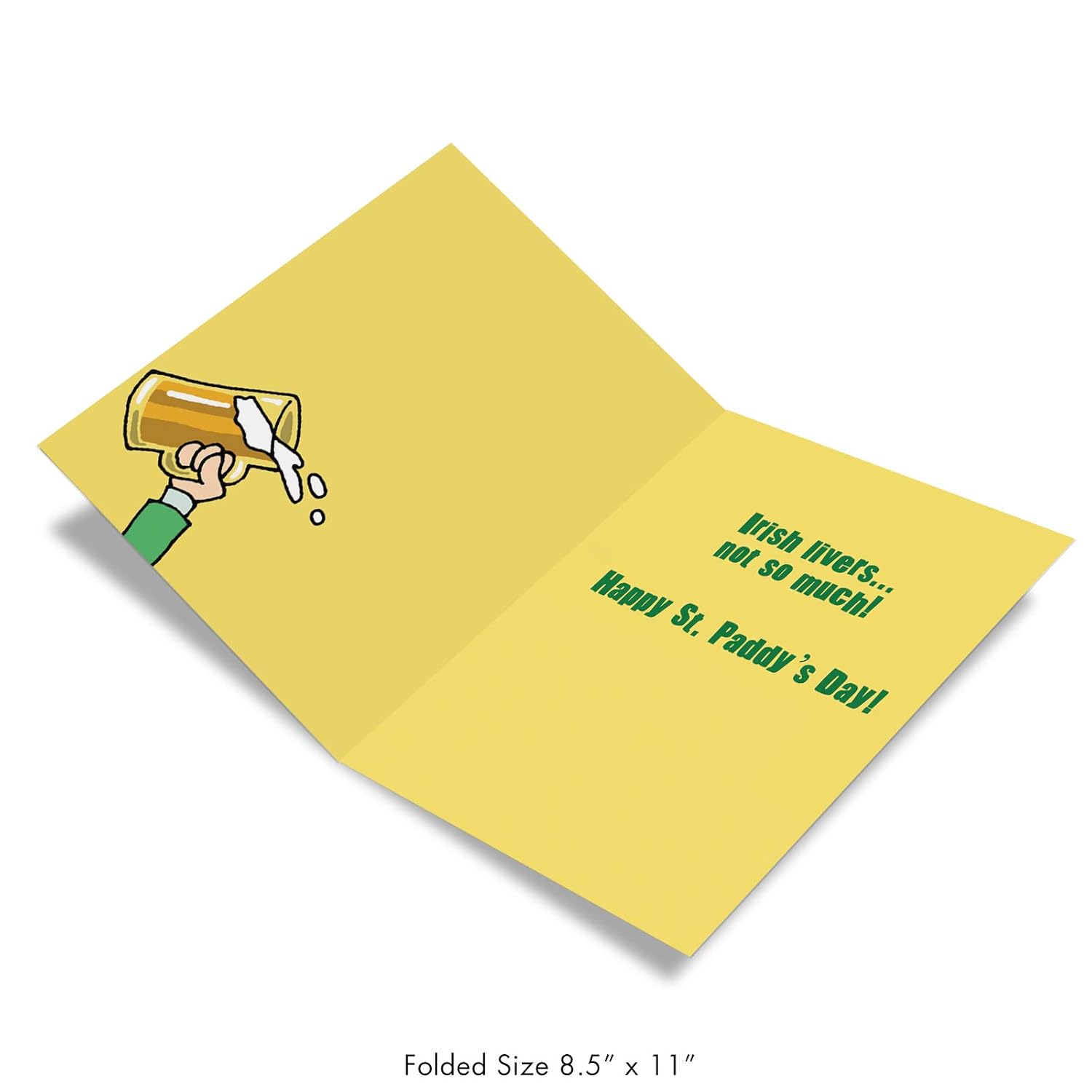- Jumbo St Patrick'S Day Card (8.5 X 11 Inch) - Funny Notecard For Saint Pattys Day, Adult Humor - Irish Eyes Are Smiling J4469