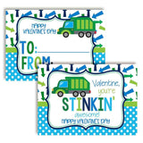 You'Re Awesome Garbage Truck Themed Valentine'S Day Cards For Kids To Give To Friends & Classmates, Thirty (30) 3.5" X 5" Fill In Cards (Without Envelopes) By Amandacreation
