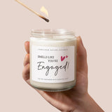 Engagement Gifts For Couples, 9Oz Lavender Scented Soy Wax Candle, Bride To Be, Engagement Gifts For Women, Engaged Candle, Bachelorette, Bridal Shower, Fiance Present