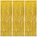 3 Pack Gold Foil Backdrop  Streamers Party Decorations Photo Booth Props