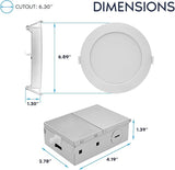 12 Pack 6 Inch LED Recessed Lights 1400LM 5CCT Dimmable Ceiling Downlights