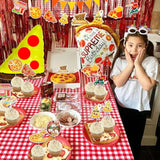 17 Pcs Pizza Party Decoration Pizza Party Favors Pizza Party Supplies Pizza Party Birthday Decoration Pizza Balloon Slice Pizza Kids Party Balloons