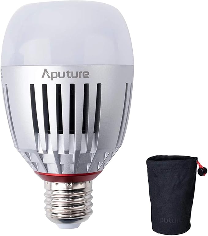Aputure Accent B7C Smart LED Color Changing Light Bulb E26 Rechargeable Battery