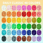 Friendship Bracelet Kit, 14,000Pcs 48 Colors Bracelet Making Kit Clay Beads With Number Letter Bead Set Concert Merch Arts And Crafts Gifts For Kids Adults Teen Girls Jewelry Making Supplies