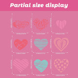 4 Sheet Valentines Window Cling Stickers Happy Valentines Day Double-Sided Heart Window Decals Red Pink White Love Heart Designs Electrostatic Glass Window Stickers Decor For Party Glass Supplies