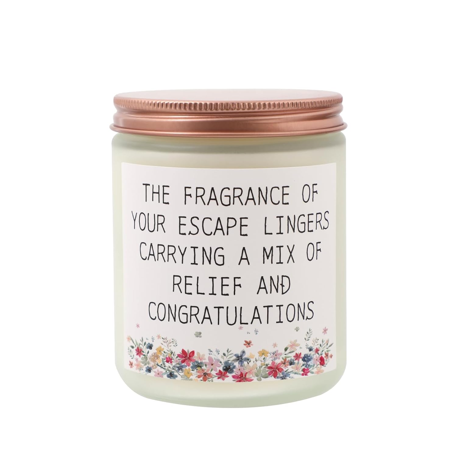 Lavender Escape Scented Candle, 8Oz Jar, 50 Hour Burn Time, Cotton Wick Relaxing Aromatherapy Gift For Women, Men, Graduates, New Moms & Stress Relief