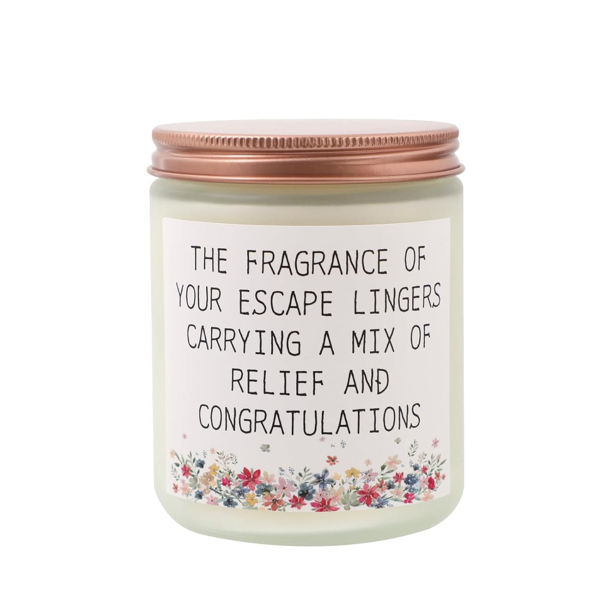 Lavender Escape Scented Candle, 8Oz Jar, 50 Hour Burn Time, Cotton Wick Relaxing Aromatherapy Gift For Women, Men, Graduates, New Moms & Stress Relief