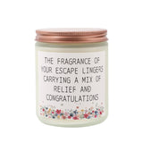 Lavender Escape Scented Candle, 8Oz Jar, 50 Hour Burn Time, Cotton Wick Relaxing Aromatherapy Gift For Women, Men, Graduates, New Moms & Stress Relief